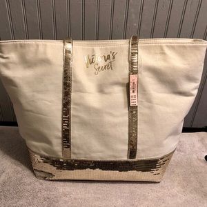 Victoria’s Secret Gold Sequin Tote